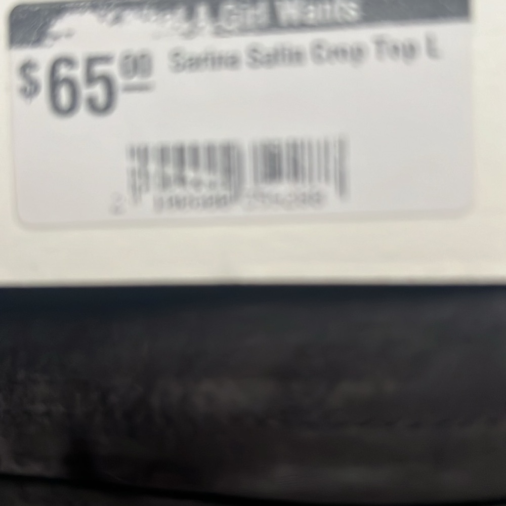 NWT By Together Satin Crop Top - Large - Picture 4 of 4